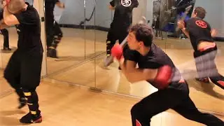 Wing Tsun Progressions: Sifu Gregor und Outfight Center R&uuml;sselsheim 2016