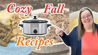 3 MUST-TRY Crockpot Recipes for Cozy Fall Meals | Crockpot Chicken and dressing | Fall 2023
