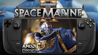 Warhammer 40,000 Space Marine 2 on Steam Deck | FSR 4 | Lossless Scaling Test