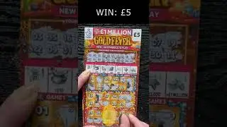 WIN On GOLD FEVER Scratch Card National Lottery Scratcher Raspadinha Gratta e Vinci ScratchOff