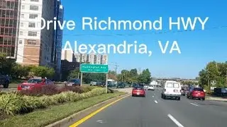 Drive through Richmond HWY Alexandria, Virginia.   October 2022