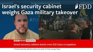 Jonathan Conricus on Israel's security cabinet weighing military takeover of Gaza &mdash; BBC News