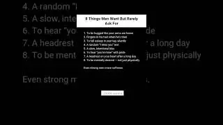 8 Things Men Want But Rarely Ask For 💬 | Must Watch for Every Woman ❤️ #Shorts #Wisdom_Weave