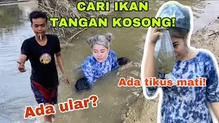 CARI IKAN DI SUNGAI PINGGIR SAWAH KECIL DAPET IKAN BANYAK