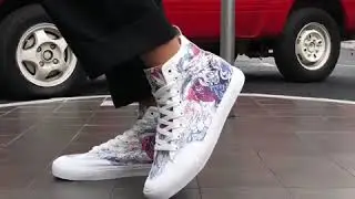 Men's Chic High Top Painting Canvas Shoes