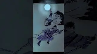 Obito vs Minato # glow art # ✨ #naruto
