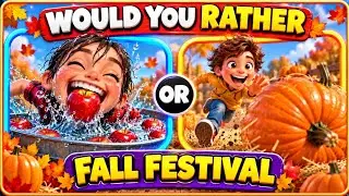 Fall Festival Brain Break! Would You Rather? 🍂 Let's Get Moving