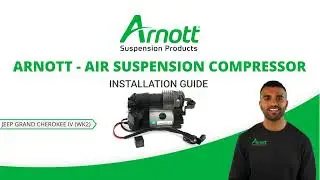 Arnott air suspension compressor installation video for Jeep Grand Cherokee IV (WK2)