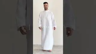 Styling the Saudi Collared Thobe🔥#thobe  #emiratiarabi  #ramadan  #muslim  #vitabaya
