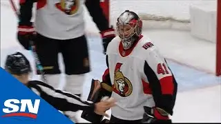 Craig Anderson Left Furious After Puck Gets Wedged Out Of His Glove And Leads To Goal