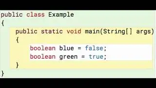 Java Booleans 1: Creating two boolean variables