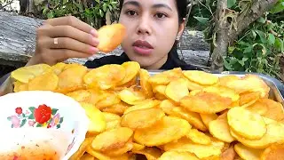 ASMR Fried Potato Homemade | Eat With Boromey 