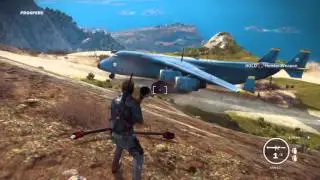 Train hits Cargo Plane Just Cause 3
