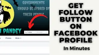 How to add follow button on Facebook profile | #GangsterTech
