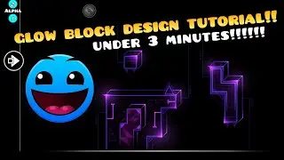 HOW TO MAKE A SIMPLE GLOW BLOCK DESIGN TUTORIAL!! :D