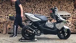 Stage6 Racing MII Aerox first run with ported cylinder HK