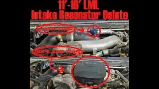 2011-2016 Duramax LML - INTAKE RESONATOR DELETE