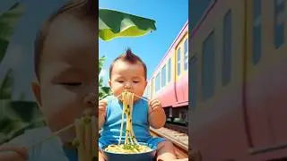 #youtubeshorts Train attack on baby for food eating | Evolution of baby ❤#cat #cute #love #shorts