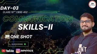 📘 Day 3 | Chapter 1: COMMUNICATION SKILLS-II | Class 10 IP+AI+IT