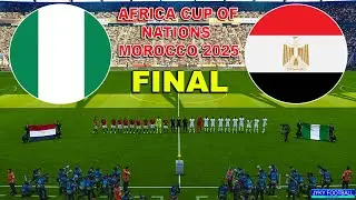 Nigeria vs Egypt - FINAL Africa Cup of Nations 2025 - Full match all goals - eFootball PES 21