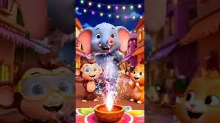 Diwali Animals Dance | Safe Diwali for Kids | Learn Festival Safety | Indian Short