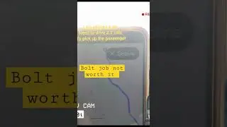 Bolt Job Not Worth it Uber,bolt,free now, taxi, mini cab