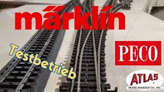 Peco and Atlas Turnouts Converted to Marklin 3 Rail System | Test operation