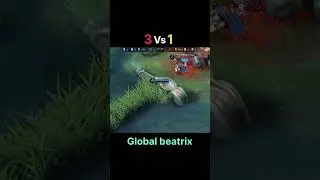 Painful Beatrix 1 HP Clutch 🔥 #mlbb #mobilelegends #beatrix #shorts