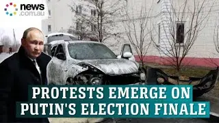 Putin's opponents stage protest on final election day