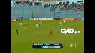 San Mart&iacute;n 1 - 2 Juan Aurich (Fecha 14 - Copa Movistar Torneo Apertura)