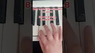 How to play ghostbusters on piano #foryou #piano #easypiano