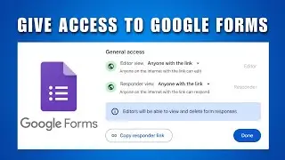 How to Give Access to Google Forms 2026 - How to allow edit access in Google Forms