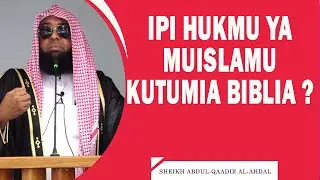 JE INAFAA MUISLAMU KUTUMIA BIBILIA  ? 