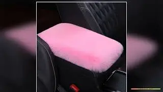 Cute Car Armrest Box Plush Cover Cushion Warm Center Console Arm Cover Pads Stowing Tidying
