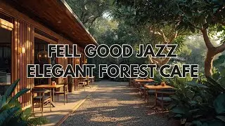relaxing Lofi Jazz at a Luxury Garden Caf&eacute; | Slow Smooth Beats for Calm, Focus & Relax