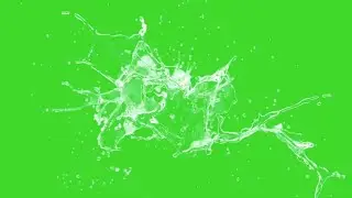 Water splash overlay Green Screen effect HD video || Crazy Editor