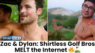 Zac Efron Goes Shirtless for Sunset Golf with Brother Dylan &mdash; Fans Go Wild