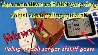 Cara mudah menaikan volt listrik PLN yang drop‼️solusi efektif untuk perangkat elektronik biyar awet