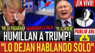KARMA DIVINO! HUMILLAN A TRUMP EN DAVOS. LO DEJAN HABLANDO SOLO. OTAN COBR&Oacute; VENGANZA. DUR&Iacute;SIMO