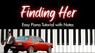 Finding Her | Jana Mere Sawalon Ka Manzar Tu | Easy Piano Tutorial With Notes
