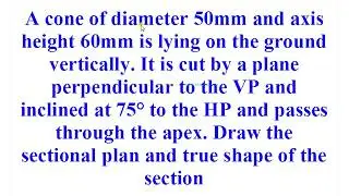 12.40  Sections of Solids - Cone