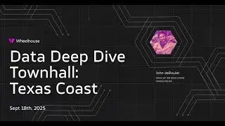 Data Deep Dive Town Hall: Texas Coast [Sept 18th 2025]