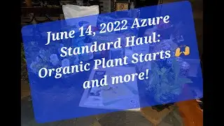 June 14, 2022 AZURE STANDARD Haul: Organic Plant Starts and More!!!🙌