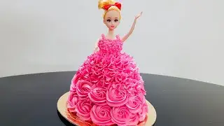 How to make Doll Cake at Home | Doll Cake Tutorial | Doll Cake Recipe Without Oven