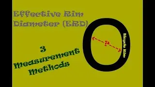 Effective Rim Diameter (ERD) 3 Methods to Calculate (as shown with MTB rim)