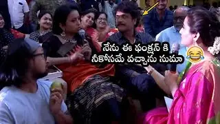 Suma Nagarjuna Super Funny Conversation at Jayamma Panchayathi Pre-release Event | Filmyfocus.com