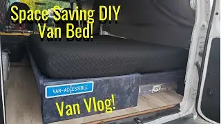 Space Saving Bed/Couch For A Camper Van / Tow Rig ( Van Vlog 4 )