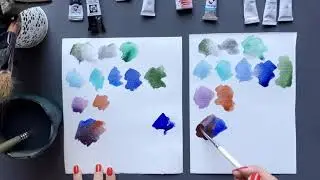 Грануляция. Обзор акварельных красок. Эффекты в акварели