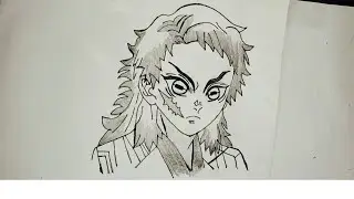 How to Draw sabito from Kimetsu no yaibu// pencil sketch drawing//Easy anime drawing #anime