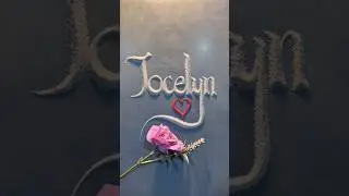 Jocelyn ❤️ Satisfying sand art & relaxing calligraphy ASMR #calligraphy #satisfying #art #jocelyn